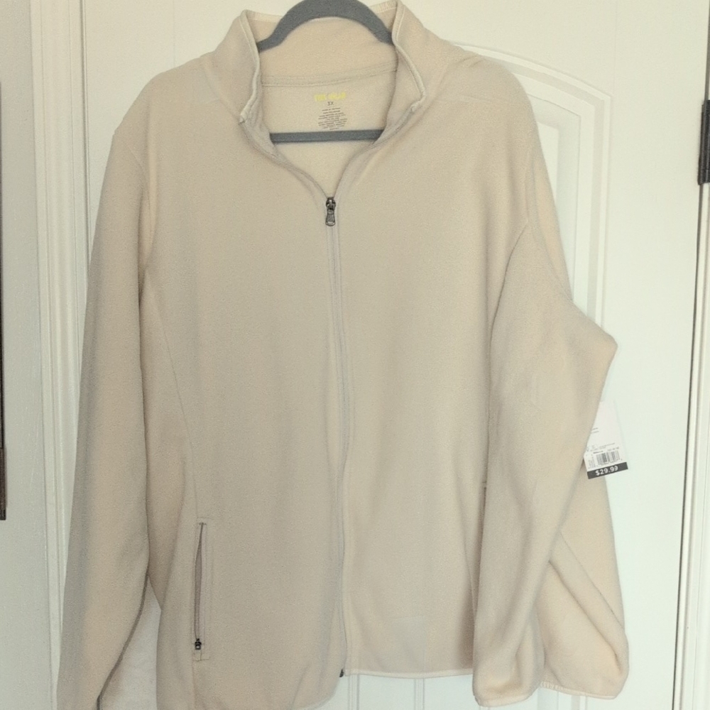 Tek Gear Men's Cream Fleece Utility Jacket
